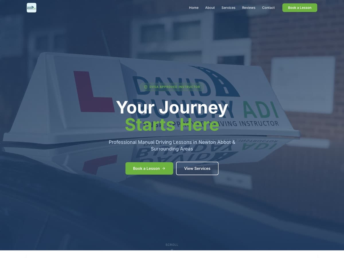 Screenshot of the David Bunday ADI website